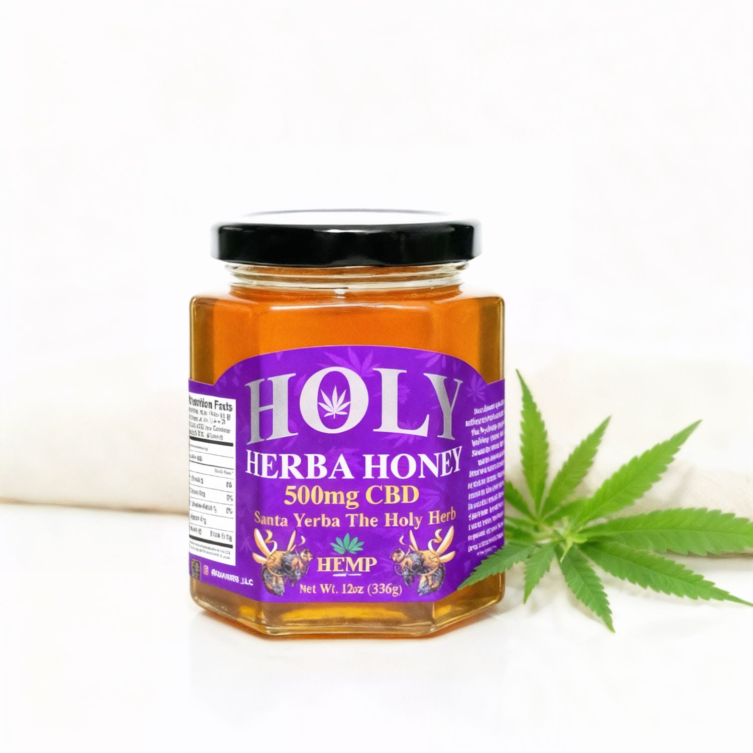 12oz HolyHerba Honey 500mg CBD – Holy Herb