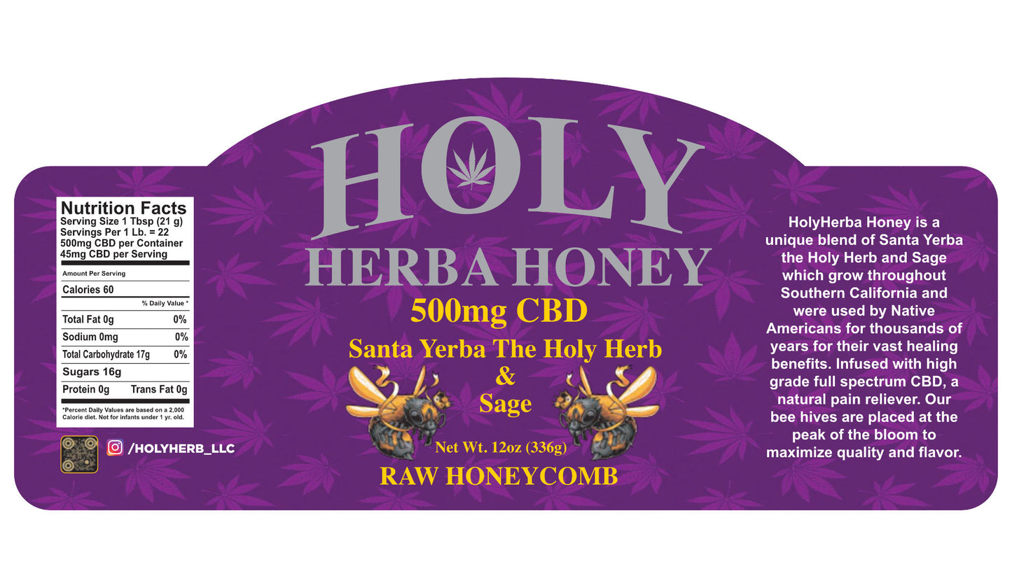 12oz HolyHerba HoneyComb 500mg CBD