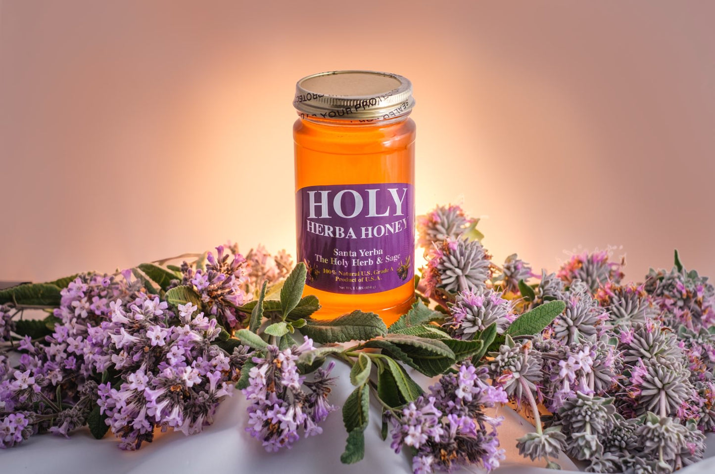 16oz HolyHerba Honey NO CBD